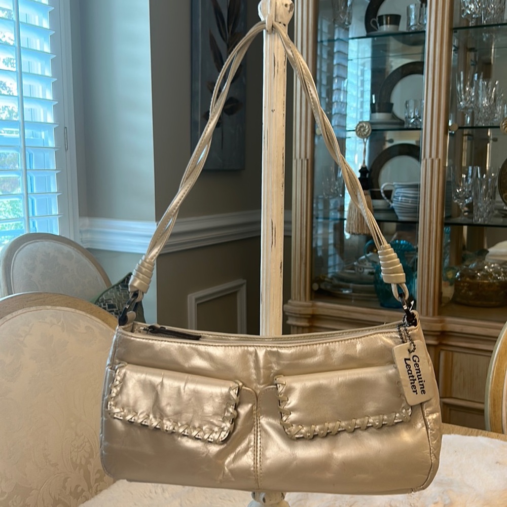 Champagne Leather Purse